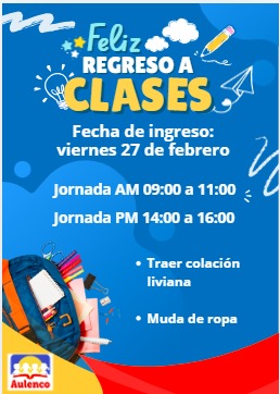 Feliz Regreso a Clases