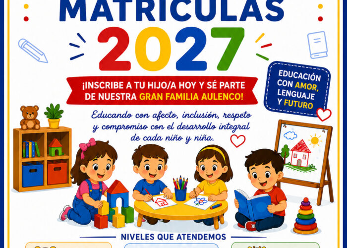 Matrículas Año escolar 2027